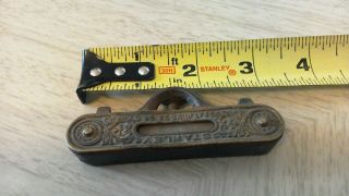 Antique Stanley String Line Level 1896 Vintage Carpenters Tool Brass Face