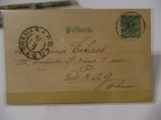 1899 Vintage Postcard Hannover Ernst - august - platz HOLD TO LIGHT 2