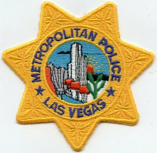Metropolitan Las Vegas Nevada Nv Star Shaped Police Patch
