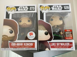 Galactic Walgreens Exclusive Funko Pop Star Wars Hooded Luke / Obi - Wan Kenobi