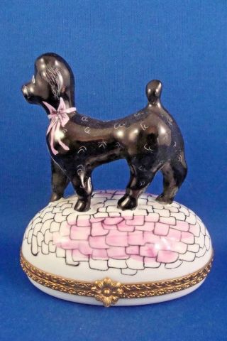 Black Poodle - Authentic French Limoges Box