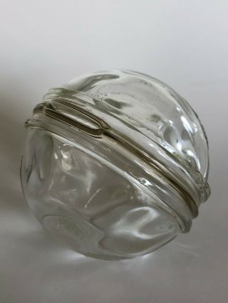 Vintage 1939 York World ' s Fair Souvenir Round Globe Glass Bank 5