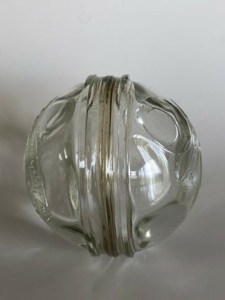 Vintage 1939 York World ' s Fair Souvenir Round Globe Glass Bank 7