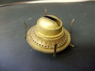 Antique Brass Oil Lamp Burner 2 Fitter
