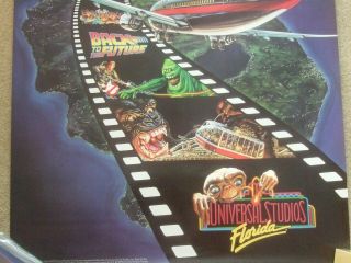 Universal Studios Florida US Air 24x36 Glossy Poster BTTF Ghostbusters Kong Rare 3