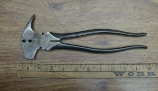 Vintage Crescent 1936 - 10 Fence Pliers,  10 - 7/16 " Overall,  L@@k