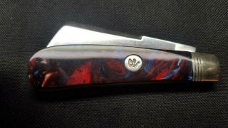 Colonial Coon Cotton Sampler Knife Painted Pony 1 of 6 Made Old Glory Corelon 4