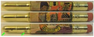 Restored Vintage Bullet Pencil - Orleans,  Brulator Court,  La Ef - 1022