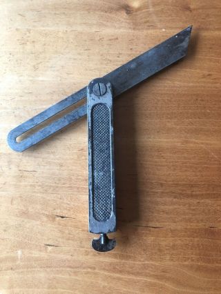 Vintage STANLEY No.  18 Adjustable Locking,  Sliding T - Bevel Steel Square 2