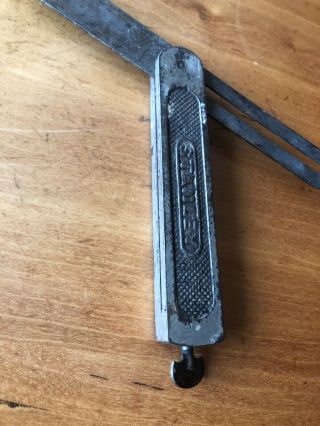 Vintage STANLEY No.  18 Adjustable Locking,  Sliding T - Bevel Steel Square 3