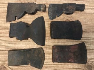 Fulton Vintage Ax Axe Head And 5 Others