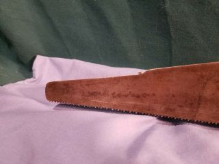 Antique 18th cent Disston hand saw,  London Spring Steel,  Extra,  Refined no.  12 5