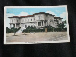 Havana,  Cuba: The Vedado Tennis Club - White Border 1927