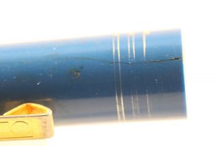 Osmiroid Easy Change Rolatip Left Hand Medium Fountain Pen,  Blue with Gold Trim 4