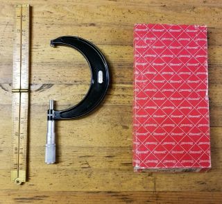 Vintage Starrett Micrometer • Antique Machinist Milling Precision Measuring Tool