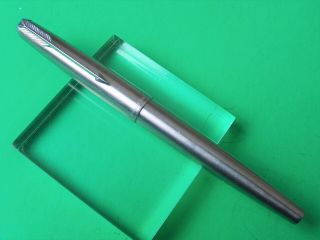 Vintage Parker 61 Stainless Steel Fountain Pen