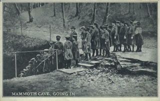 Young Girls Ready To Descend Into Mammoth Cave Entrance Uniforms