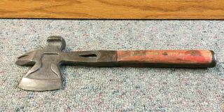 Antique Tomahawk Hatchet Multi Purpose Axe Hammer Tool Wooden Handle L@@k