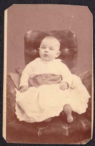 Leonard Noyes Cdv Carte De Visite Photo Of Baby - Haverhill,  Massachusetts