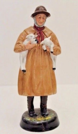 Vintage Royal Doulton Figure Lambing Time Hn 1890 8.  5 " Tall