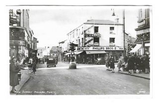 Vintage Street Square Neath Postcard