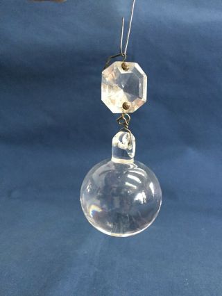 Vintage Crystal Glass Ball Prism For Chandelier Light Lamp 1 1/2 " Across Parts