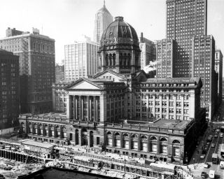 1961 Photo - Old Chicago Courthouse - Completed In 1905 And Demolished In 1965