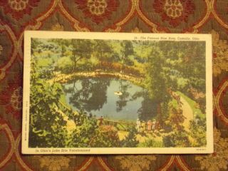 Vintage Postcard The Famous Blue Hole,  Castalia,  Ohio