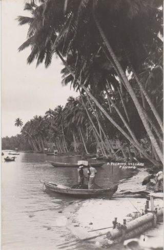 Postcard - Malaysia - Penang - Fishing Village - Rp C1950