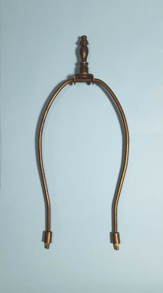 Vintage Light Lamp Harp With Brass Finial