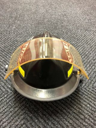 Honeywell Lite Force Plus Structural Firefighter Helmet Black EMT w/ Face Shield 3