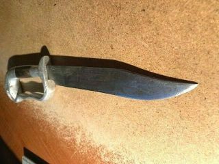 Antique Bowie Knife with (Mexico) etched on blade/Snake Head Handle 5