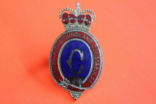 Vintage Obsolete Newfoundland Constabulary Cap Badge