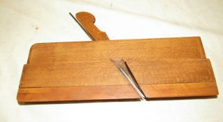 Antique wooden moulding plane snipe bill moulding plane by AMES 2