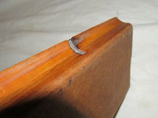 Antique wooden moulding plane snipe bill moulding plane by AMES 4