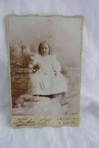 Antique Haunted Photograph Beatrice 1911 Death Darling Little Girl