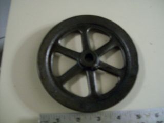 Heavy 5 3/8 " Diam.  Cast Iron Pulley 364 1/2 " Bore 3/4 " Thick 3/8 " - 1/2 " Belts