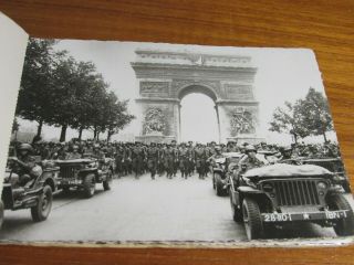 RPPC French US Army Liberation of Paris Postcard Booklet WWII 3