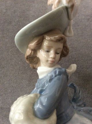 Nao By Lladro,  Young Girl With Muff,  1985,  Made In Spain,