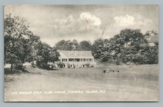 Hay Harbor Golf Club House Fishers Island York—rare Vintage Golfing 1949
