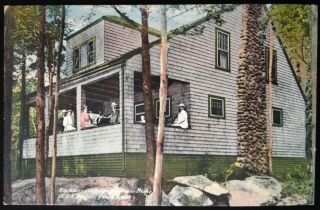 Phillipston,  Mass.  C.  1910 Pc.  Rockmere Cottage On Queen Lake,  F.  A.  Dexter Home