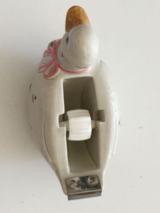 Vintage Duck / Goose Tape Dispenser Ceramic Hand Crafted by Otagiri in Japan 8