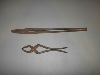 2 Vintage Antique Blacksmith Farrier Tools
