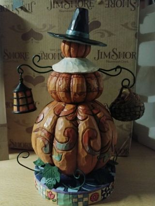Jim Shore Heartwood Creek Pumpkin Pilgrim Pilgrim Patch Box 4009013 Thanksgiving