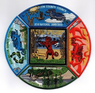 Boy Scout 2010 National Jamboree Burlington County Council Patch Set