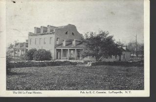 Old Lafarge Mansion,  Lafargeville,  N Y - Posted To Perch River,  N Y