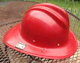 Vintage Bullard Hard Boiled Fiberglass Fireman Helmet Size 6 - 1/2 – 7 - 5/8,  1970s 2