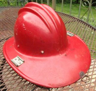 Vintage Bullard Hard Boiled Fiberglass Fireman Helmet Size 6 - 1/2 – 7 - 5/8,  1970s 3