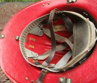 Vintage Bullard Hard Boiled Fiberglass Fireman Helmet Size 6 - 1/2 – 7 - 5/8,  1970s 7