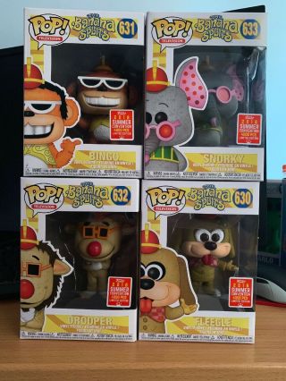 Funko Pop Television Set Of 4 Banana Splits 2018 Summer Convention Exclusive